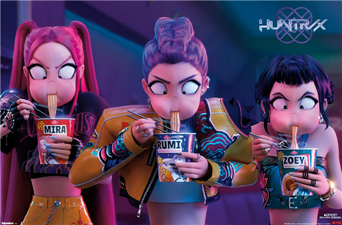 Trends International Netflix K-Pop Demon Hunters (2025) - Huntrix Noodles Wall Poster