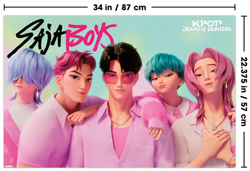Trends International Netflix K-Pop Demon Hunters (2025) - Saja Boys Wall Poster