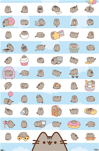 Pusheen - Grid Art Wall Poster