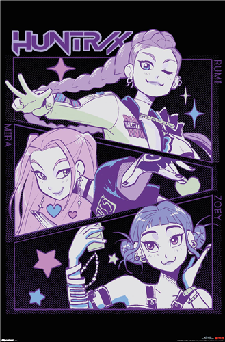 Trends International Netflix K-Pop Demon Hunters (2025) - Huntrix Illustration Wall Poster