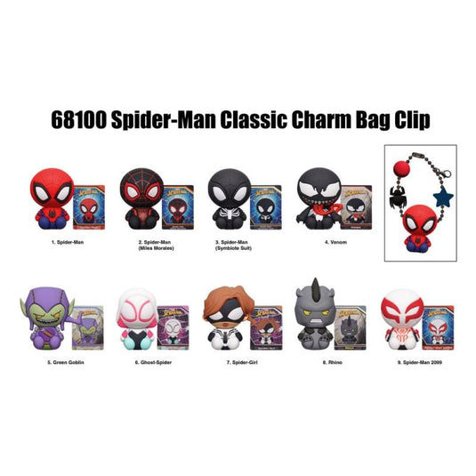 Monogram Marvel! - 1pc Spider-Man Charm 3D Foam Bag Clip Blind Bag