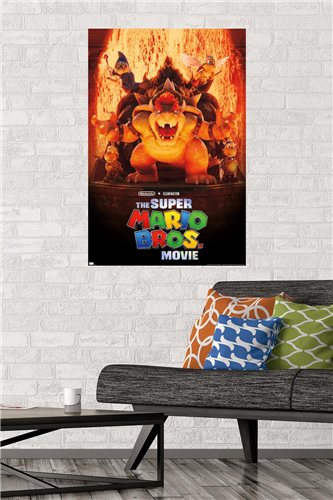 The Super Mario Bros. Movie - Bowser's World Key Art Wall Poster