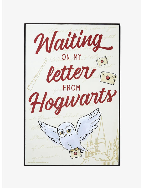 Harry Potter - En attendant ma lettre de Poudlard, décoration murale sur toile