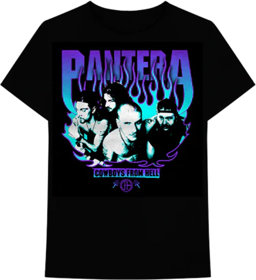 Pantera : Purple Flames - T-shirt Cowboys de l'enfer pour hommes