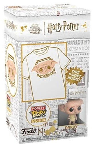 Funko POP! Porte-clés, POP &amp; Tee : Harry Potter - T-Shirt Dobby Youth