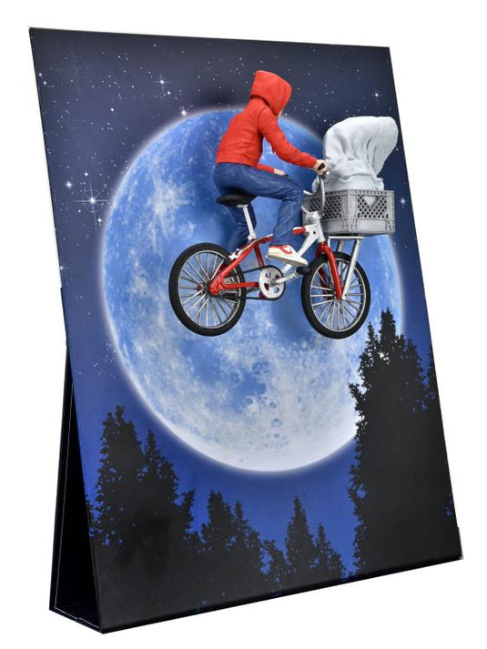 ET 40e anniversaire Elliot & ET sur figurine à l'échelle de vélo