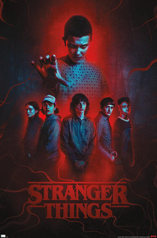 Netflix : Stranger Things Saison 4 - Affiche murale du groupe
