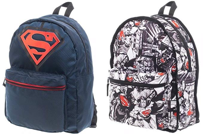 Womens Blue Superman Backpack