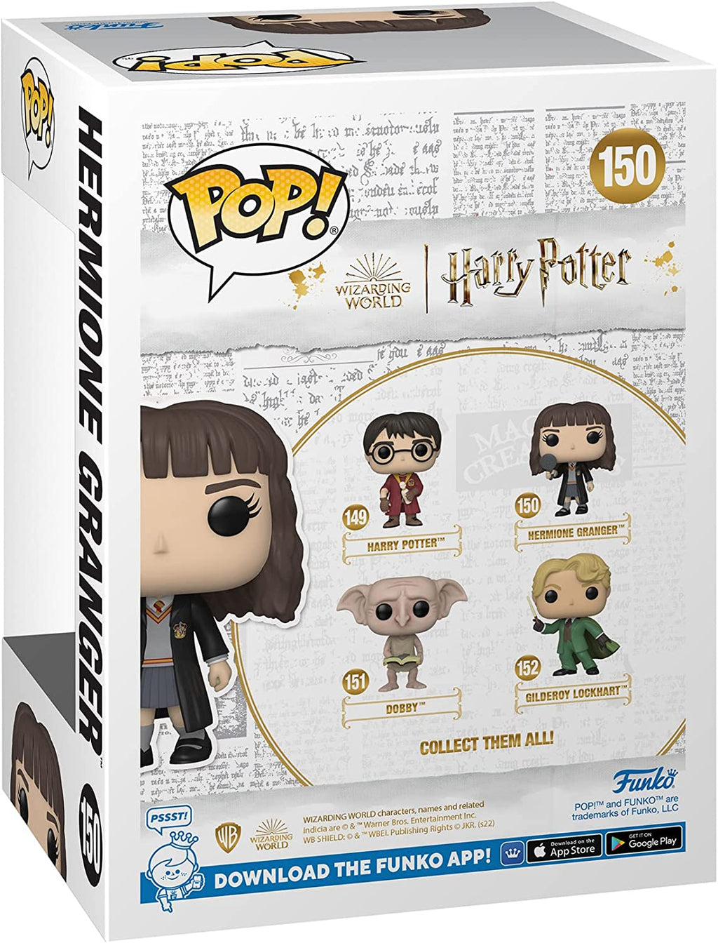 Pop Movies Harry Potter 3.75 Inch Action Figure - Holiday Hermione Gra