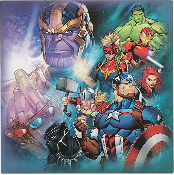 Marvel's Avengers - Décoration murale sur toile Héros avec Thanos 