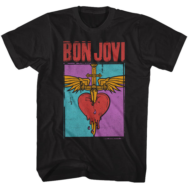 Camiseta Bon Jovi Heart Dagger para hombre