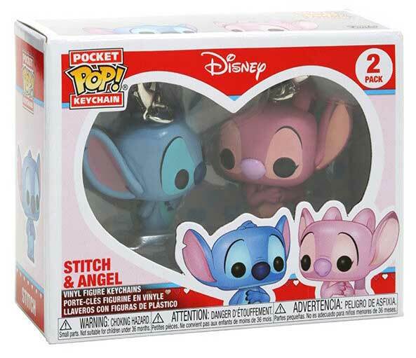 Newest FUNKO POP Pocket Keychain Movies&TV Disney Stitch&Angel 2