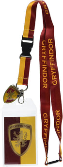 Harry Potter Gryffindor Lanyard With 3D Metal Charm ID Card Holder And Sticker - Kryptonite Character Store