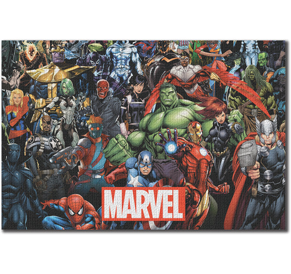 Marvel Comics - Lienzo decorativo para pared con todos los personajes