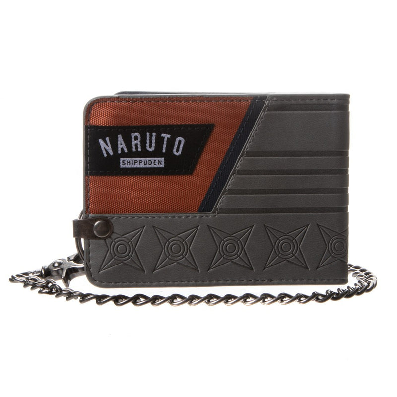 Naruto Layered Material Bi-Fold Chain Wallet - Kryptonite Character Store