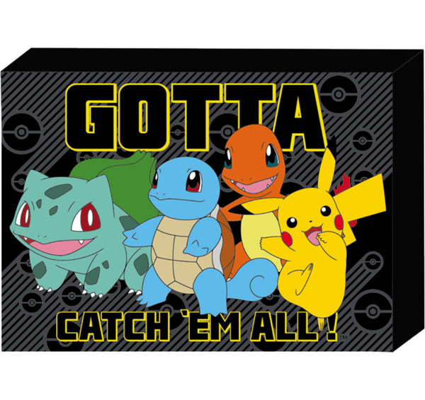 Pokémon: Starters Gotta Catch 'em All - Arte de pared con letrero de caja