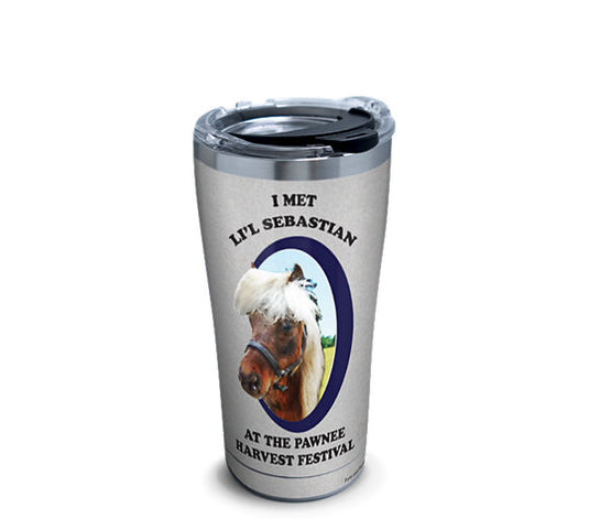 Parks and Recreation - Lil Sebastian Stainless Steel With Hammer Lid Metal Tumbler  20 Oz - Kryptonite Character Store