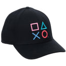 Playstation 3D Embroidered Buttons Flex Fit Hat - Kryptonite Character Store