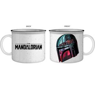 Star Wars : The Mandalorian - Tasse de camping-car en céramique avec images de casque