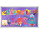 Trolls - Great Vibes 10" x 18" Framed Gel Coat MDF Wall Art
