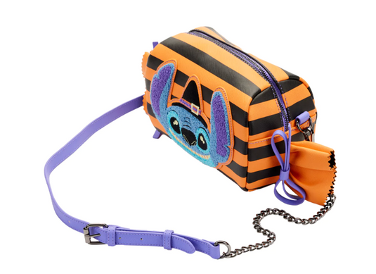 Disney : Lilo & Stitch - Sac à bandoulière rayé pour emballage de bonbons d'Halloween