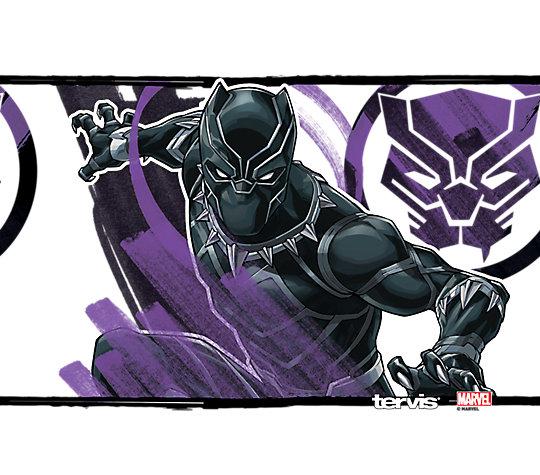 Marvel Comics - Vaso Tervis de acero inoxidable de 20 oz con Pantera Negra