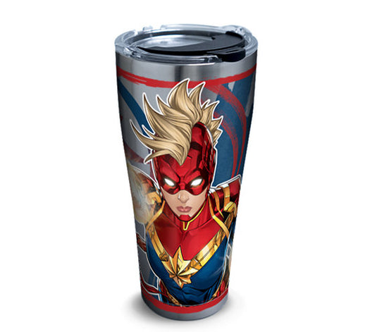 Marvel® - Captain Marvel Mohawk Stainless Steel With Water Bottle Lid