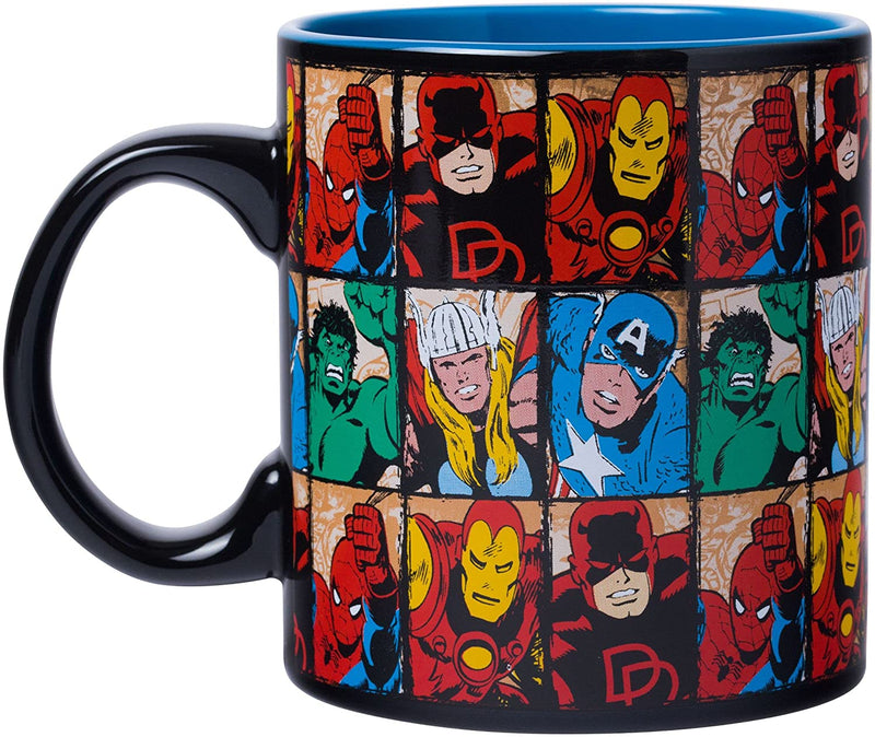 Marvel's Avengers Comics - Tasse à café en céramique géante à grille 