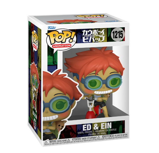 Funko POP! Animation : Cowboy Bebop - Edward en scooter avec EIN