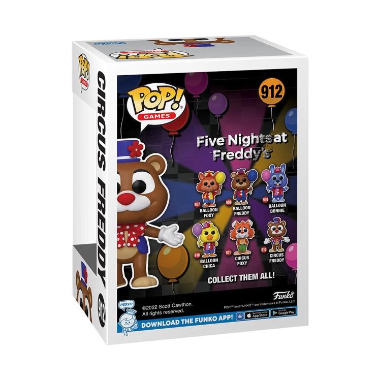 ¡Funko POP! Juegos: Cinco noches en Freddy's - Figura de vinilo Circus Freddy