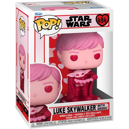 Funko POP! Star Wars : Valentines - Luke Skywalker avec Grogu 