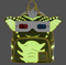 Gremlins - Mini mochila para cosplay con rayas brillantes