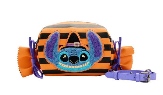 Disney : Lilo & Stitch - Sac à bandoulière rayé pour emballage de bonbons d'Halloween