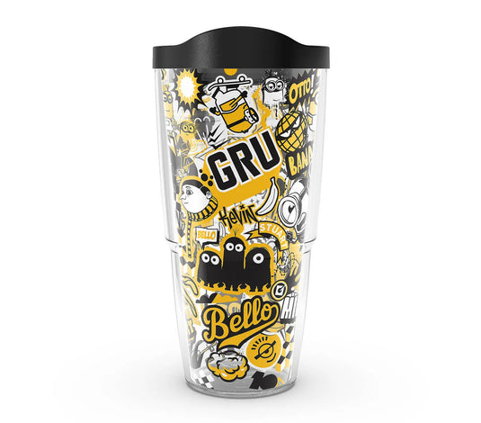 Vaso Plástico Minions - Pegatinas Amarillas
