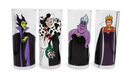 Disney Villains - Patterns 10oz Tumbler Glass Set (4 Pack)