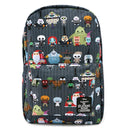 Loungefly x Nightmare Before Christmas Chibi Character Nylon Backpack