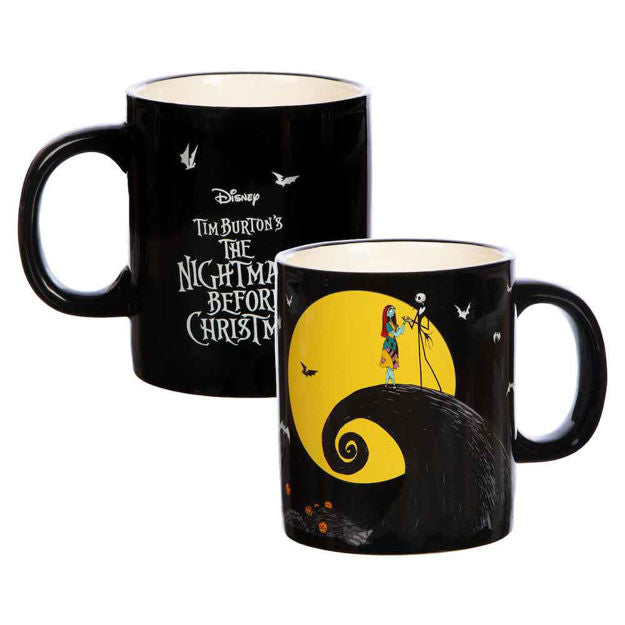 Cargue la imagen en el visor de la galería, Disney: Pesadilla antes de Navidad - Taza de cerámica Jack &amp; Sally
