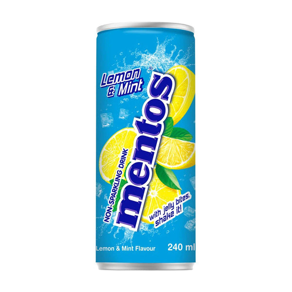 Kick Lemon & Mint 0.24L (Korea) Mentos Soda Drink