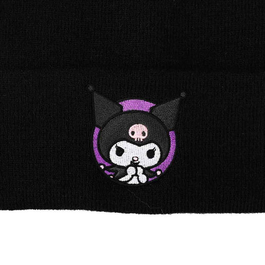 Gorro con puños bordados Kuromi