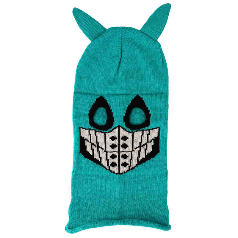 Load image into Gallery viewer, My Hero Academia - Deku Cosplay Full Face Cuffed Knit Beanie Hat
