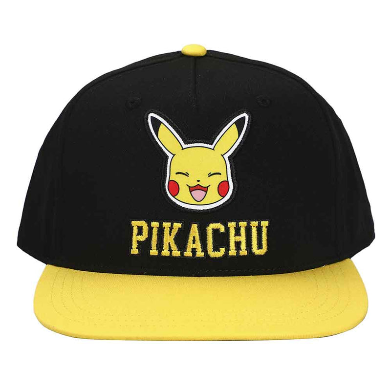 Cargue la imagen en el visor de la galería, Pokémon - Gorra plana de sarga de Pikachu
