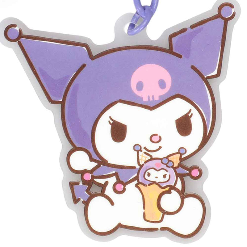 Sanrio Kuromi - Multi-Charm & Pom Pom Keychain