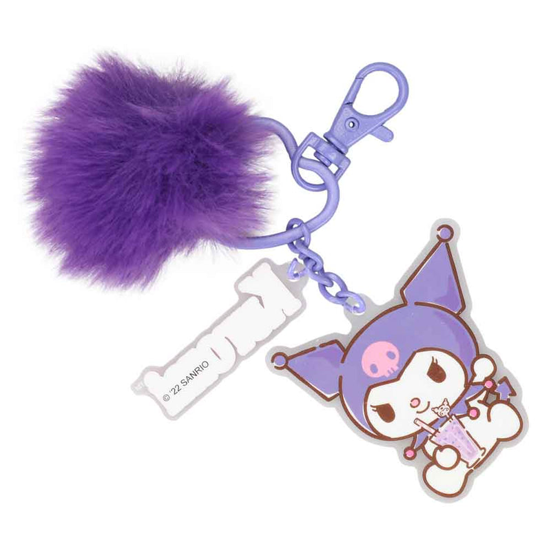 Chargez l&#39;image dans la visionneuse de la galerie, Sanrio Kuromi - Multi-Charm &amp; Pom Pom Keychain
