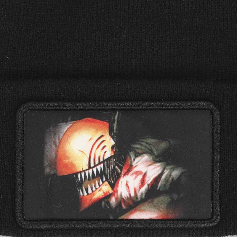 Load image into Gallery viewer, The Chainsaw Man - Chainsaw Man Sublimated Patch Cuff Beanie
