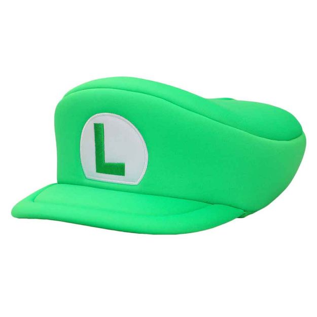 Cargue la imagen en el visor de la galería, Gorro de cosplay de Super Mario Bros. Luigi
