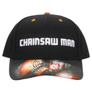 Chainsaw Man Raised Logo Embroidered Pre-Curved Bill Snapback