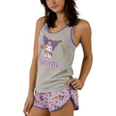 Kuromi Milkshake Juniors Tank TOP & Short Pajama Set