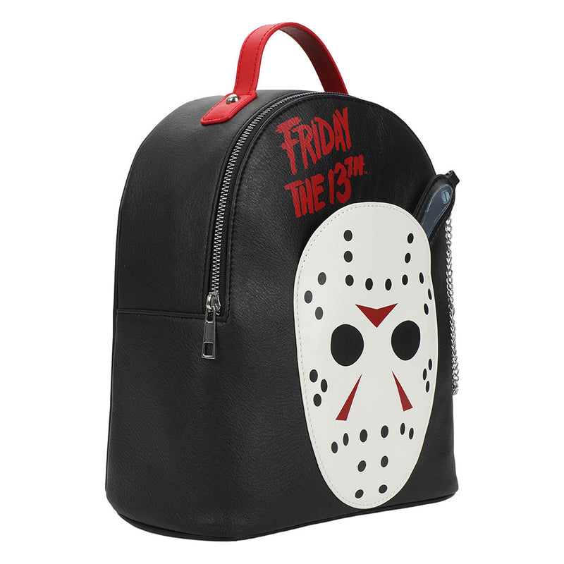 Cargue la imagen en el visor de la galería, Friday the 13th - Jason Mask Knife Coin Purse &amp; Mini Backpack
