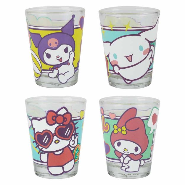 Hello Kitty & Friends 1.5 oz. Mini Glasses (4 Pack) Shot Glass