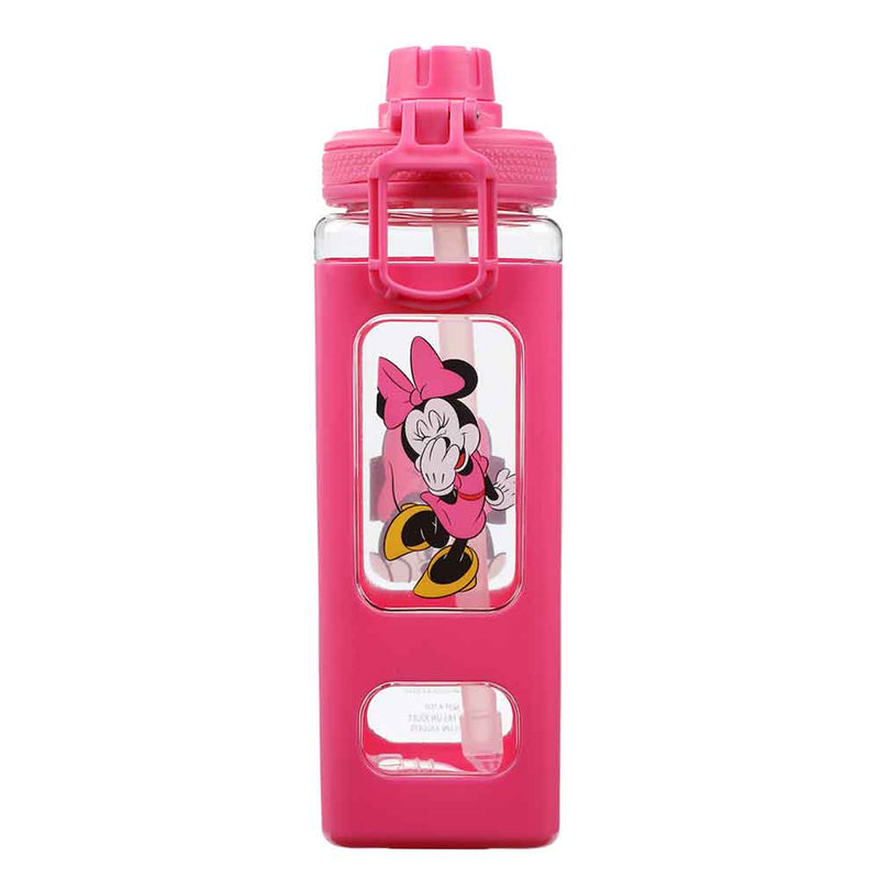 Disney Minnie Mouse - Square Silicone Sleeve Water Bottle